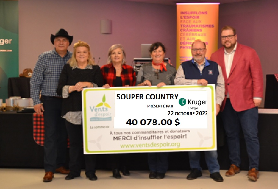 Le 22 octobre dernier avait lieu la 5e édition du souper-bénéfice sous le thème « Country » présenté par Kruger